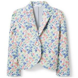 Janie and Jack Floral Print Blazer